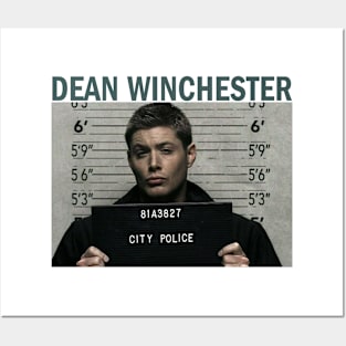 Supernatural Dean Mug Shot Posters and Art